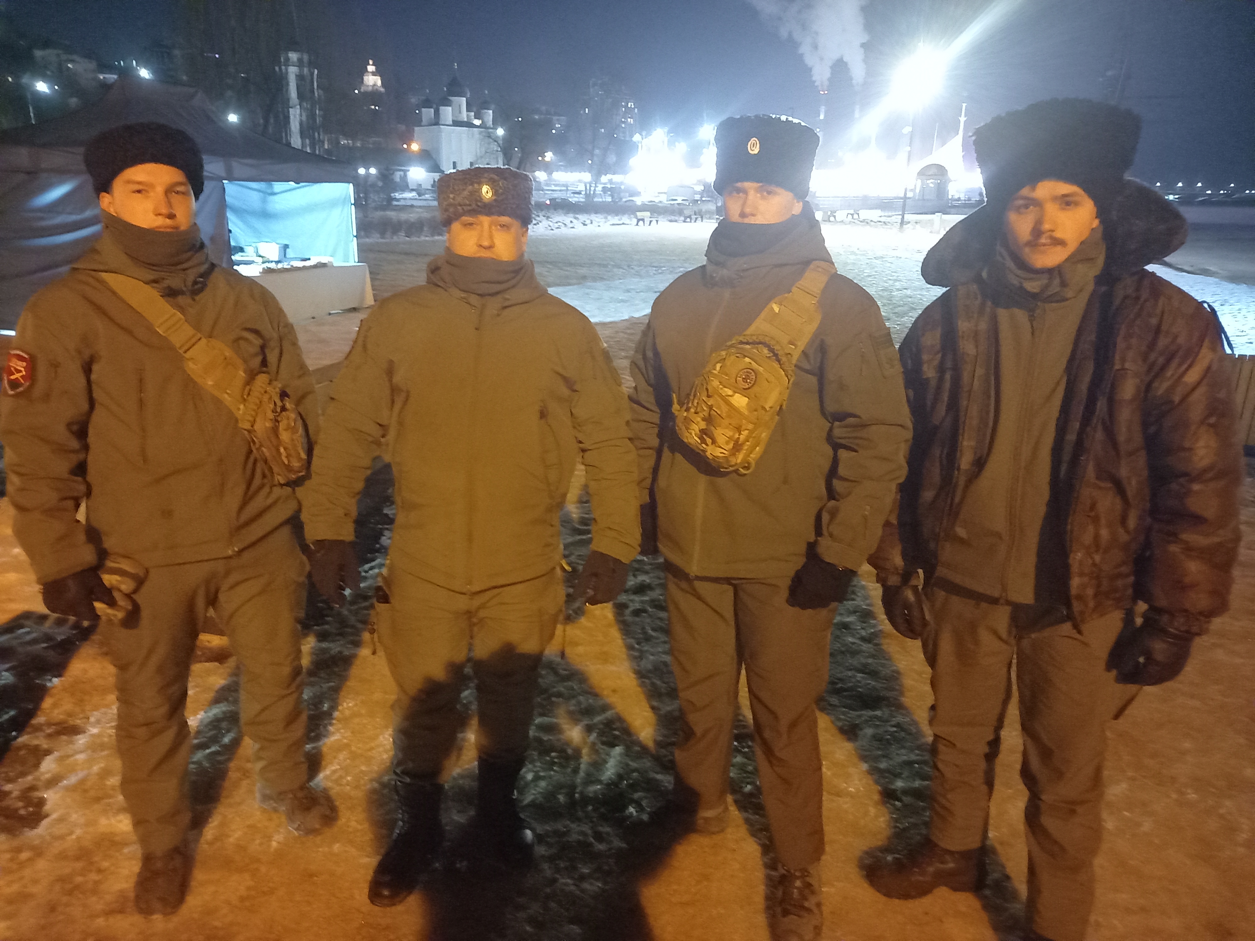 Воронежские казаки приняли участие в праздновании Крещения.