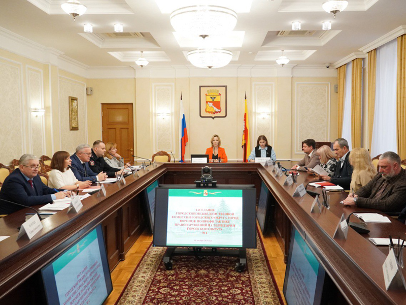 В администрации Воронежа прошло итоговое в этом году заседание межведомственной комиссии по профилактике правонарушений.